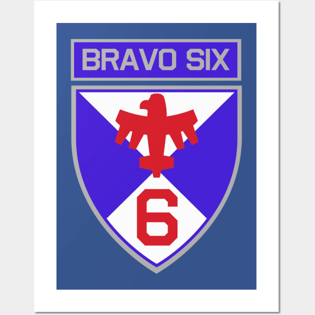 Starship Troopers Bravo Six Patch Wall Art by PopCultureShirts